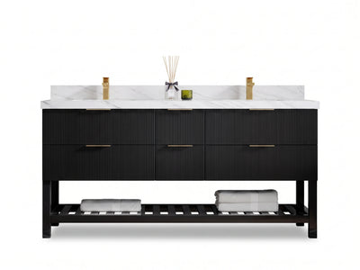 Catalina 72 in. W x 22 in. D Double Sink Bathroom Vanity
