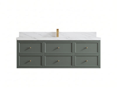 Roswell Floating 60 in. W x 22 in. D Single Sink Bathroom Vanity