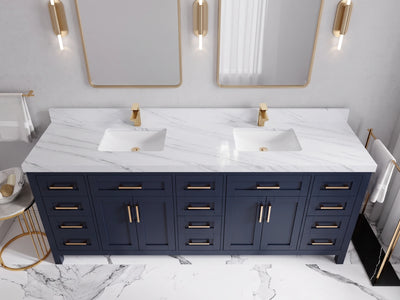 Cambridge 84 in. W x 22 in. D Double Sink Bathroom Vanity