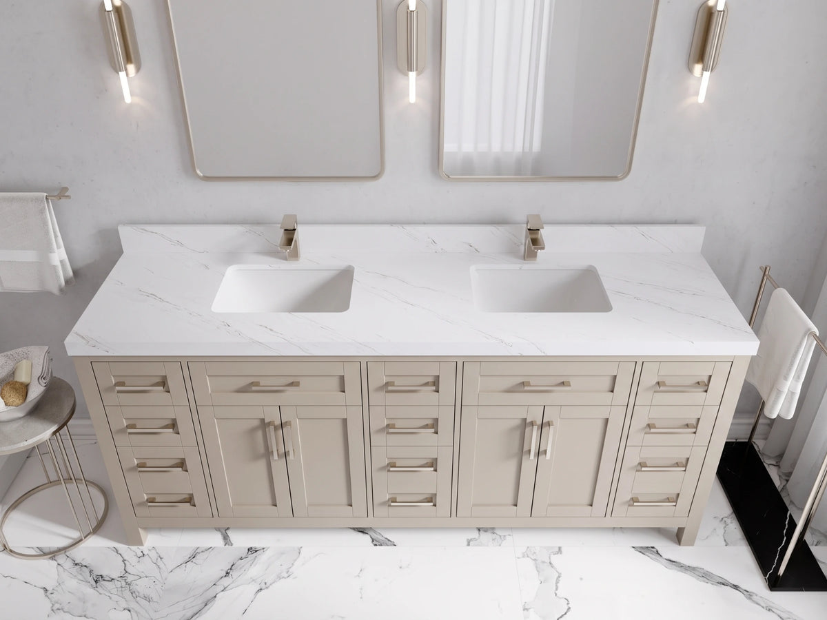 Cambridge 80 in. W x 22 in. D Double Sink Bathroom Vanity