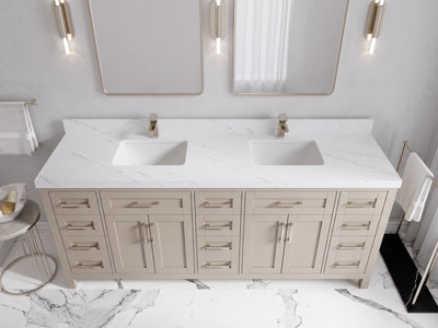 Cambridge 80 in. W x 22 in. D Double Sink Bathroom Vanity