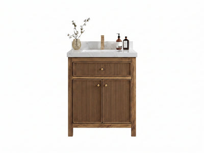 Sonoma Teak Wood 30 in. W x 22 in. D Single Sink Bathroom Vanity