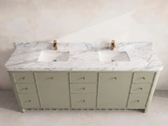 Orlando 84 in. W x 22 in. D Double Sink Bathroom Vanity - photo 17