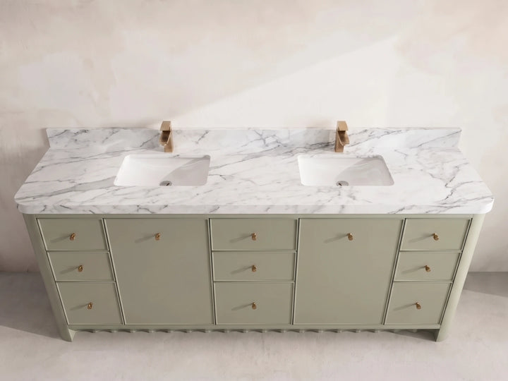Orlando 84 in. W x 22 in. D Double Sink Bathroom Vanity - photo 17