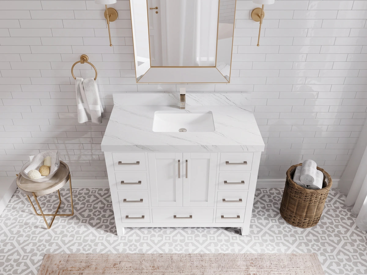 Malibu 42 in. W x 22 in. D Single Sink Bathroom Vanity