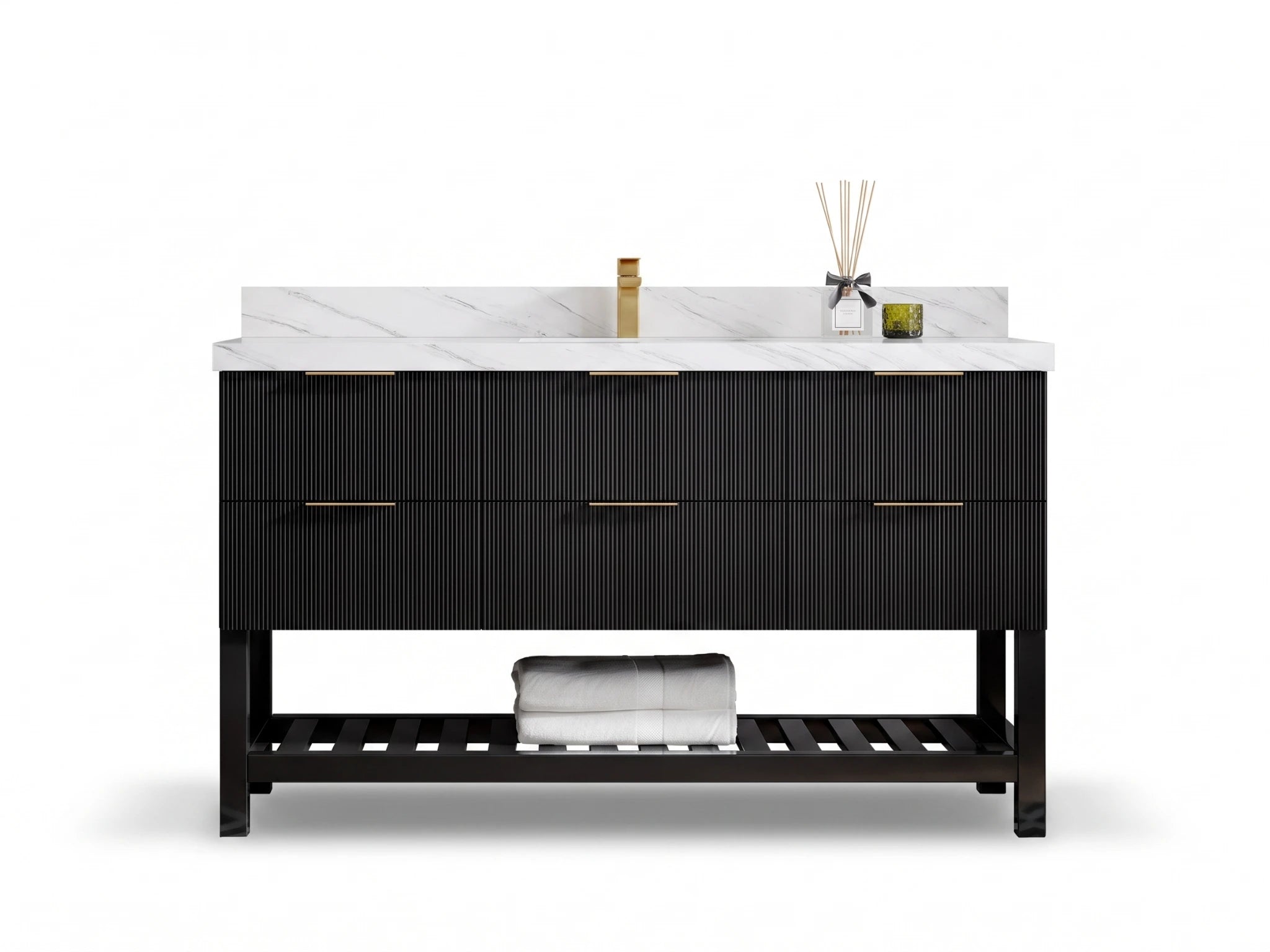 Catalina 60 in. W x 22 in. D Single Sink Bathroom Vanity