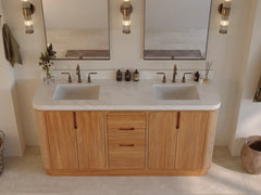 Ventura Teak 72 in. W x 22 in. D Double Sink Bathroom Vanity - photo 11