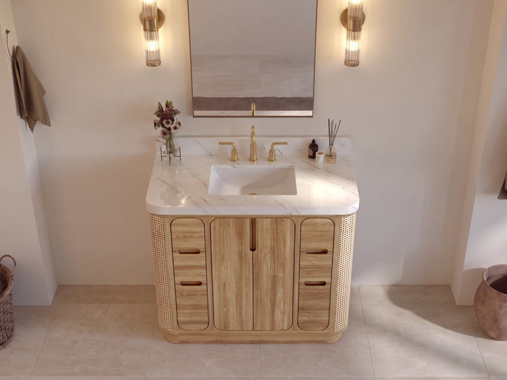 Ventura Teak 42 in. W x 22 in. D Single Sink Bathroom Vanity - photo 4