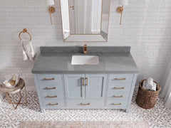 Malibu 60 in. W x 22 in. D Single Sink Bathroom Vanity - photo 16