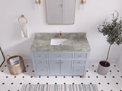 Sonoma 48 in W x 22 in D Free Standing Reeded Single Sink Bathroom Vanity