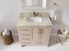 Malibu 36 in. W x 22 in. D with Center Sink Bathroom Vanity - photo 22