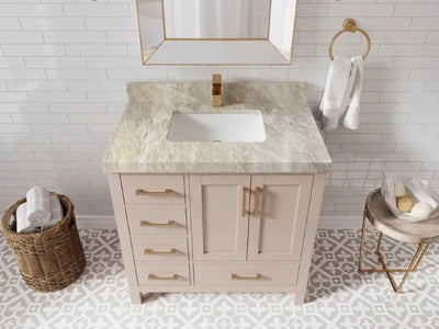 Malibu 36 in. W x 22 in. D with Center Sink Bathroom Vanity
