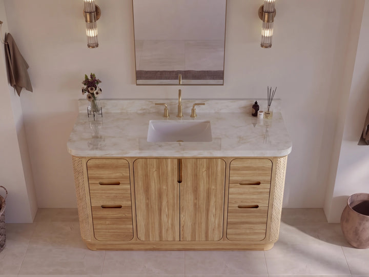 Ventura Teak 60 in. W x 22 in. D Single Sink Bathroom Vanity - photo 7