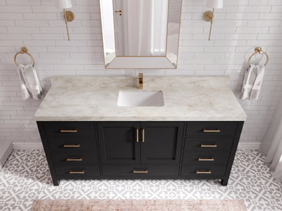 Malibu 72 in. W x 22 in. D Single Sink Bathroom Vanity