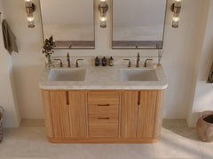 Ventura Teak 60 in. W x 22 in. D Double Sink Bathroom Vanity - photo 15
