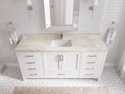 Malibu 72 in. W x 22 in. D Single Sink Bathroom Vanity