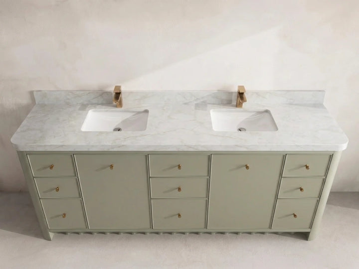 Orlando 84 in. W x 22 in. D Double Sink Bathroom Vanity - photo 11