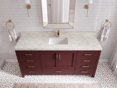 Malibu 72 in. W x 22 in. D Single Sink Bathroom Vanity