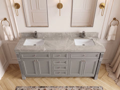 Paris 72 in. W x 22 in. D Double Sink Bathroom Vanity - photo 52
