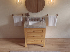 Nashville Teak Wood 30 in. W x 22 in. D Single Sink Bathroom Vanity - photo 22