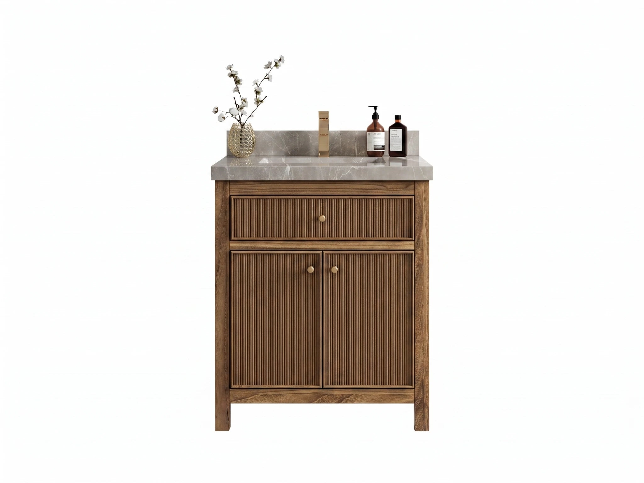 Sonoma Teak Wood 30 in. W x 22 in. D Single Sink Bathroom Vanity