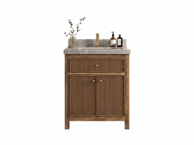 Sonoma Teak Wood 30 in. W x 22 in. D Single Sink Bathroom Vanity