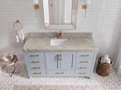 Malibu 60 in. W x 22 in. D Single Sink Bathroom Vanity - photo 17