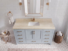 Malibu 60 in. W x 22 in. D Single Sink Bathroom Vanity - photo 18
