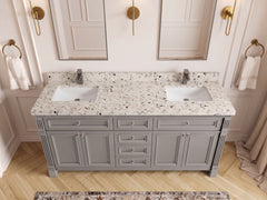 Paris 72 in. W x 22 in. D Double Sink Bathroom Vanity - photo 54