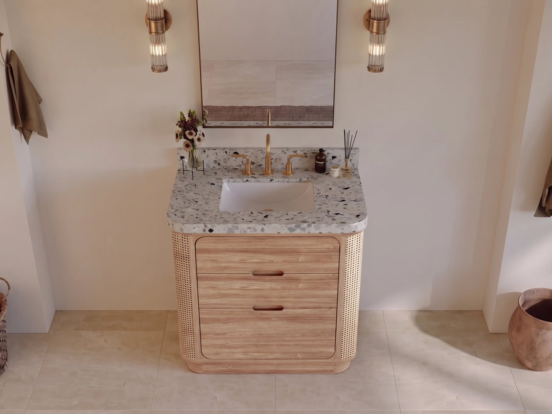 Ventura Teak 36 in. W x 22 in. D Center Sink Bathroom Vanity | 
              
                Light Natural Teak
                
                  
             - VTR_TK_LNT_CA_LZ_36C - photo №5