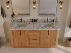 Ventura Teak 72 in. W x 22 in. D Double Sink Bathroom Vanity - photo 12