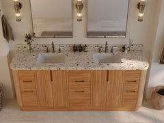 Ventura Teak 84 in. W x 22 in. D Double Sink Bathroom Vanity - photo 10
