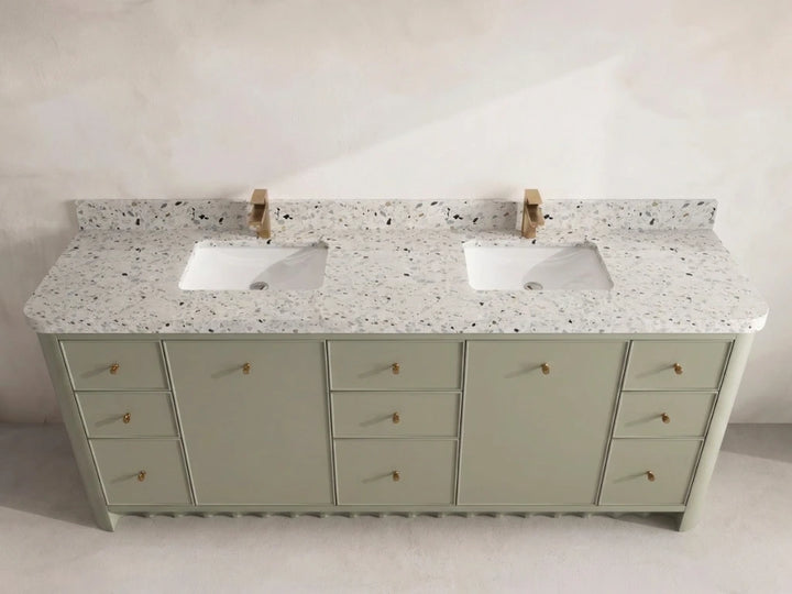 Orlando 84 in. W x 22 in. D Double Sink Bathroom Vanity - photo 15