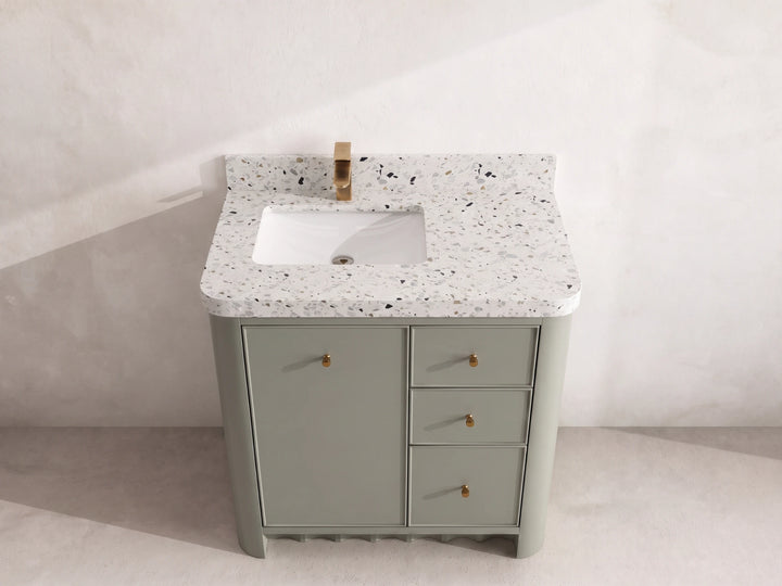 Orlando 36 in. W x 22 in. D Left Offset Sink Bathroom Vanity - photo 23