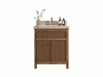 Sonoma Teak Wood 30 in. W x 22 in. D Single Sink Bathroom Vanity