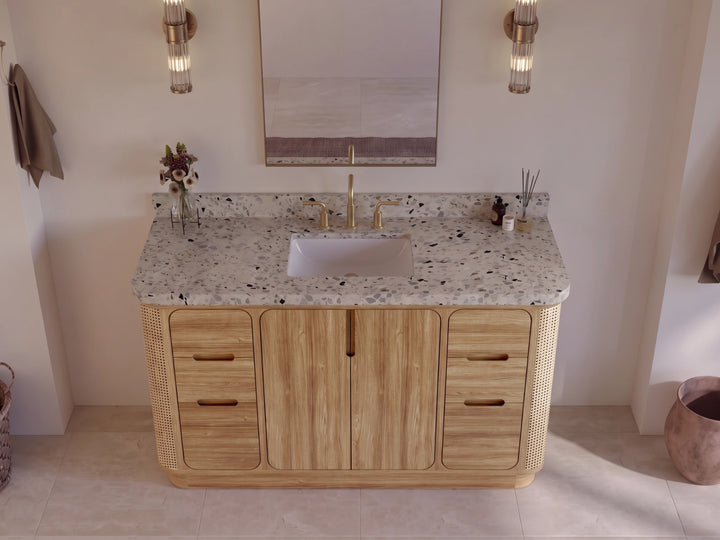 Ventura Teak 60 in. W x 22 in. D Single Sink Bathroom Vanity - photo 8