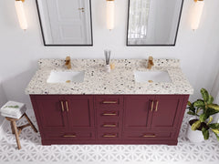 Boston 72 in. W x 22 in. D Double Sink Bathroom Vanity - photo 33