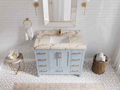 Malibu 42 in. W x 22 in. D Single Sink Bathroom Vanity