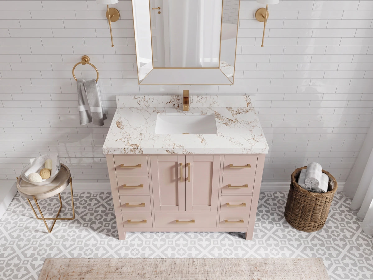 Malibu 42 in. W x 22 in. D Single Sink Bathroom Vanity