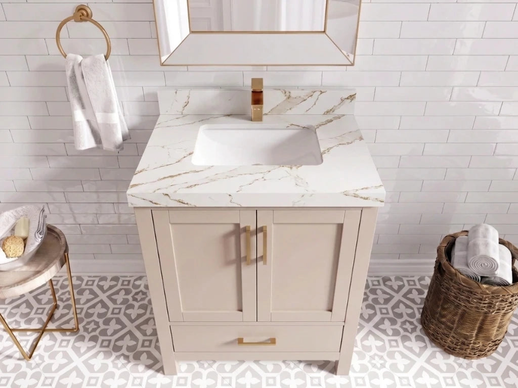 Malibu 30 in. W x 22 in. D Single Sink Bathroom Vanity | 
              
                Pink
                
                  
             - MLB_PNK_WHQZ_30 - photo №28