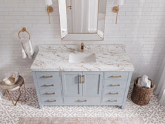Malibu 60 in. W x 22 in. D Single Sink Bathroom Vanity - photo 20