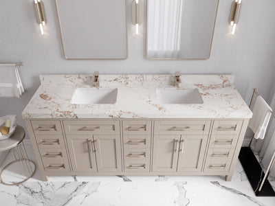 Cambridge 80 in. W x 22 in. D Double Sink Bathroom Vanity