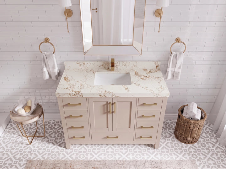 Malibu 48 in. W x 22 in. D Single Sink Bathroom Vanity - photo 24