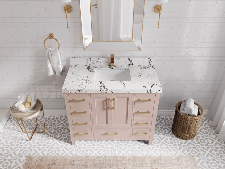 Malibu 42 in. W x 22 in. D Single Sink Bathroom Vanity - photo 29