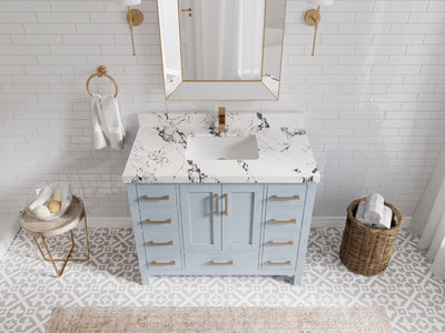 Malibu 42 in. W x 22 in. D Single Sink Bathroom Vanity