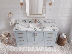 Malibu 60 in. W x 22 in. D Single Sink Bathroom Vanity - photo 21