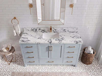 Malibu 60 in. W x 22 in. D Single Sink Bathroom Vanity