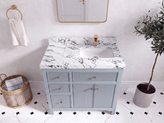 Sonoma 36 in. W x 22 in. D Right Offset Sink Bathroom Vanity - photo 27