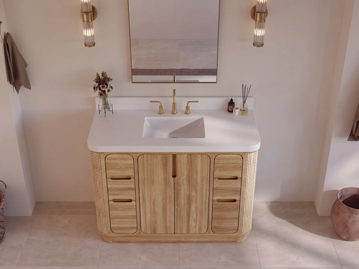 Ventura Teak 48 in. W x 22 in. D Single Sink Bathroom Vanity - photo 6
