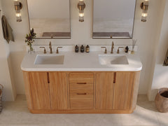 Ventura Teak 72 in. W x 22 in. D Double Sink Bathroom Vanity - photo 13
